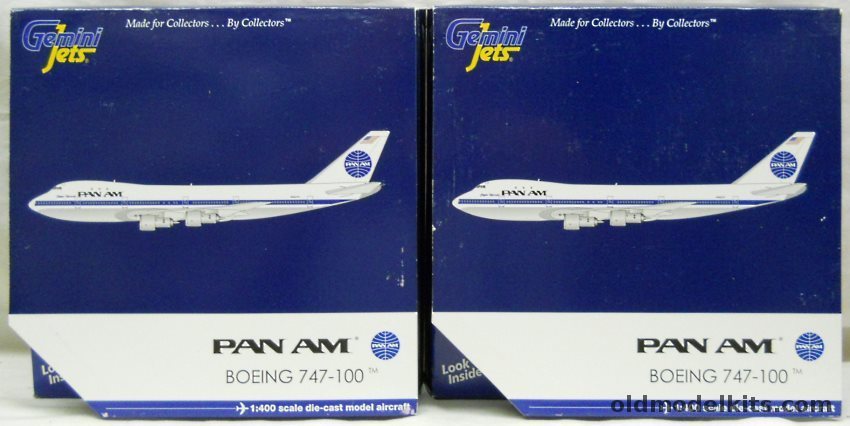 Gemini Jets 1/400 TWO Boeing 747-100 Pan Am Clipper Mermaid, GJPAA1206 plastic model kit